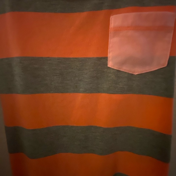 Roadrunner Striped Orange and Gray Tank Top - Picture 3 of 6